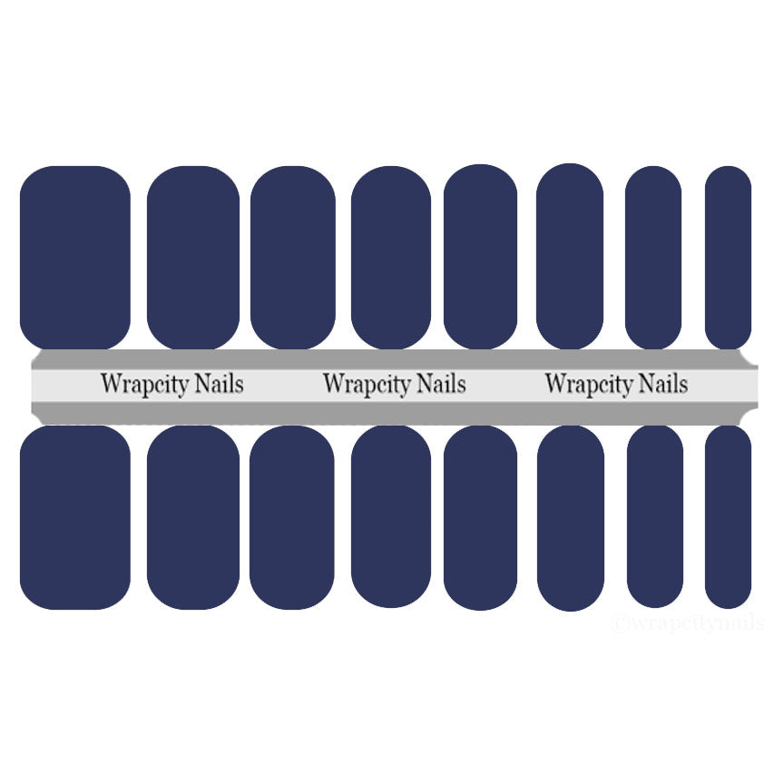 Deep Navy Nail Wrap Wrapcity Nails