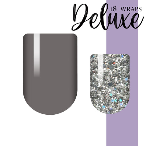 Taupe Glamour Deluxe Nail Wrap