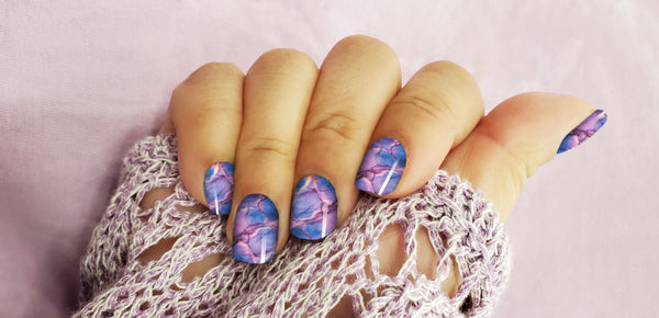 A Vision in Violet Luxury Nail Wrap