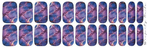 A Vision in Violet Luxury Nail Wrap