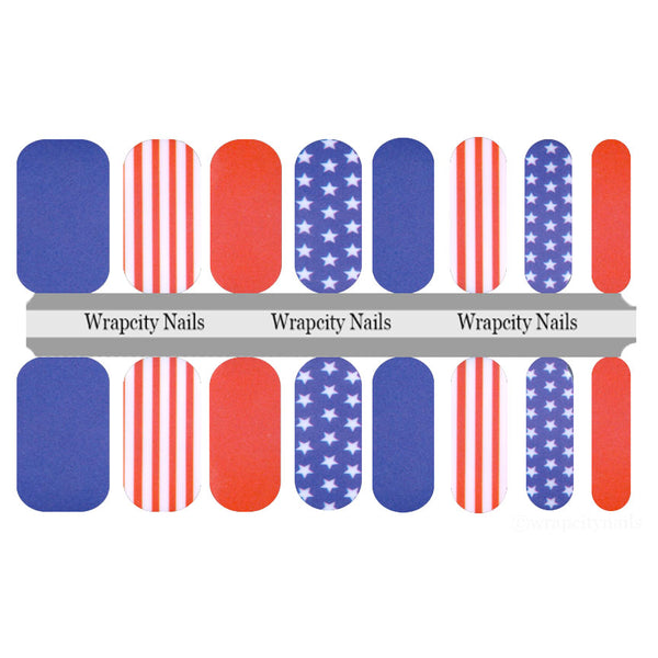 American Pride Nail Wrap