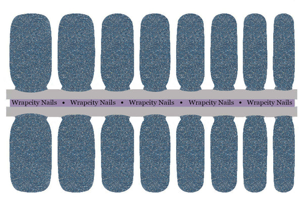 Blue Crystal Prestige Nail Wrap