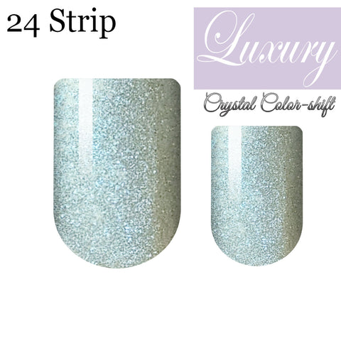 Blue Flame Crystal Color-shift Luxury Nail Wrap