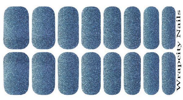 Blue Shade Shimmer Essence Nail Wrap