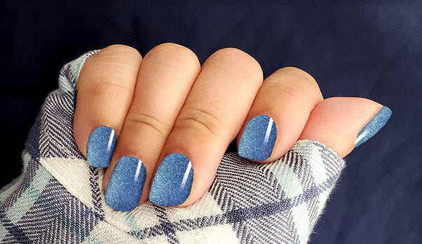 Blue Shade Shimmer Essence Nail Wrap