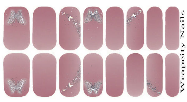 Blushing Butterfly Essence Nail Wrap