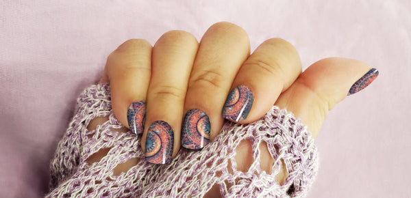 Boho Batan Luxury Nail Wrap