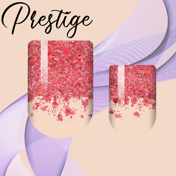 Burning Red French Prestige Nail Wrap