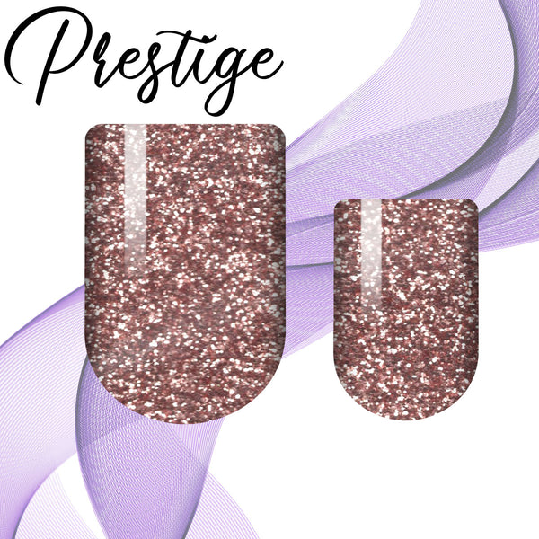 Coming Up Rose Gold Prestige Nail Wrap