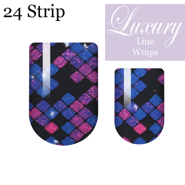 Cosmic Crossword Luxury Nail Wrap