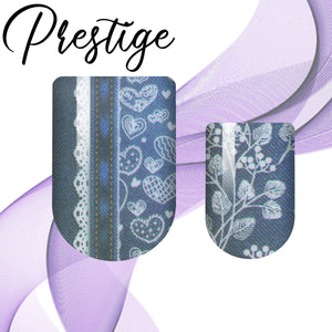 Denim & Lace Prestige Nail Wrap