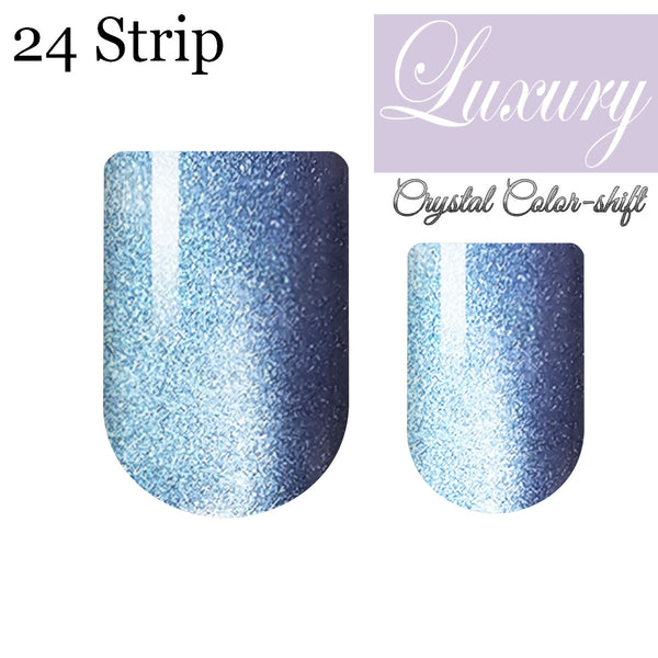 Evening Stroll Crystal Color-Shift Luxury Nail Wrap