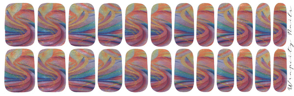 For the Quill of It Chrome Luxury Nail Wrap