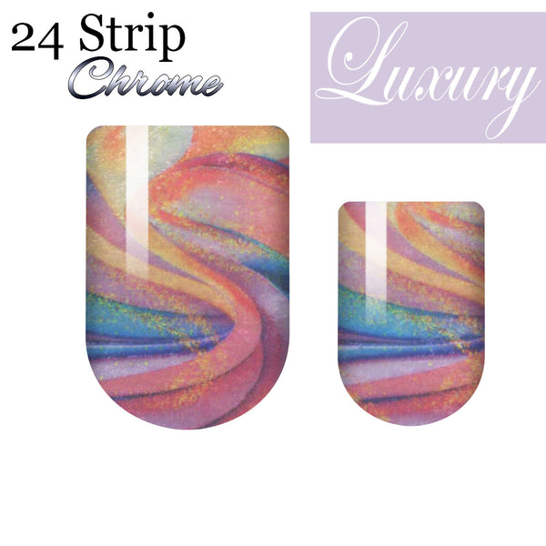 For the Quill of It Chrome Luxury Nail Wrap
