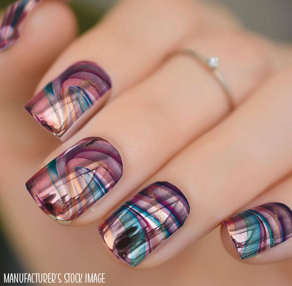 For the Quill of It Chrome Luxury Nail Wrap
