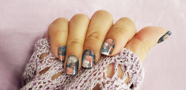 Garden Peony Nail Wrap