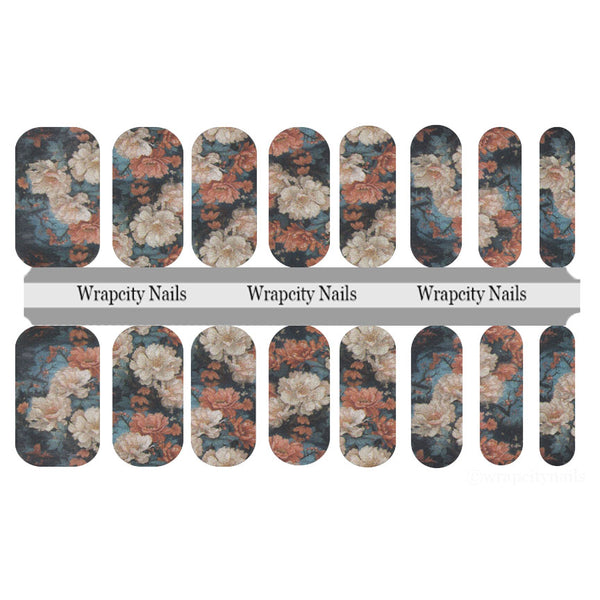 Garden Peony Nail Wrap