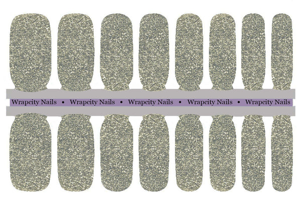 Gold Crystal Prestige Nail Wrap