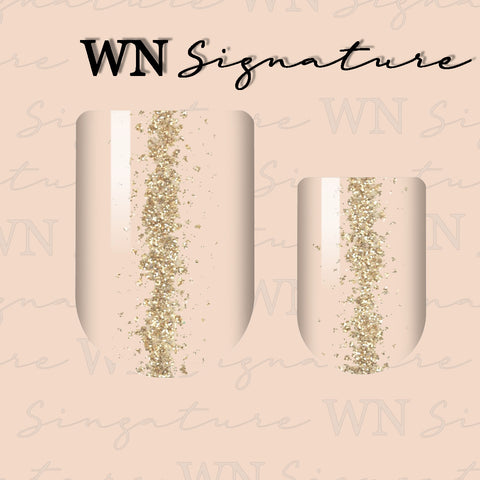 Faux Fashions - Gold Vertical Ombré Signature Nail Wrap