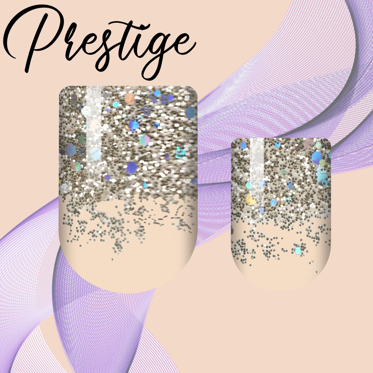 Gold Flaked French Prestige Nail Wrap