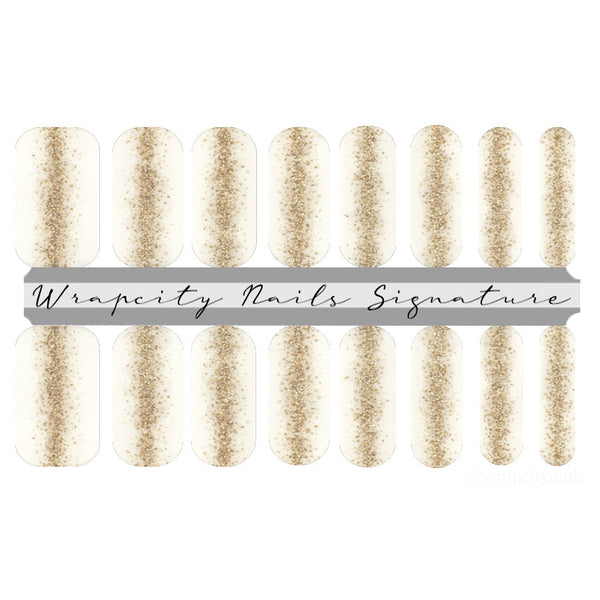 Faux Fashions - Gold Vertical Ombré Signature Nail Wrap