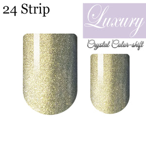 Golden Era Crystal Color-shift Luxury Nail Wrap