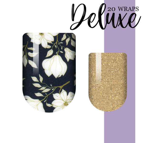 Golden Gardenia Deluxe Nail Wrap