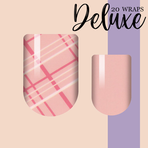 Hint of Plaid Deluxe Nail Wrap