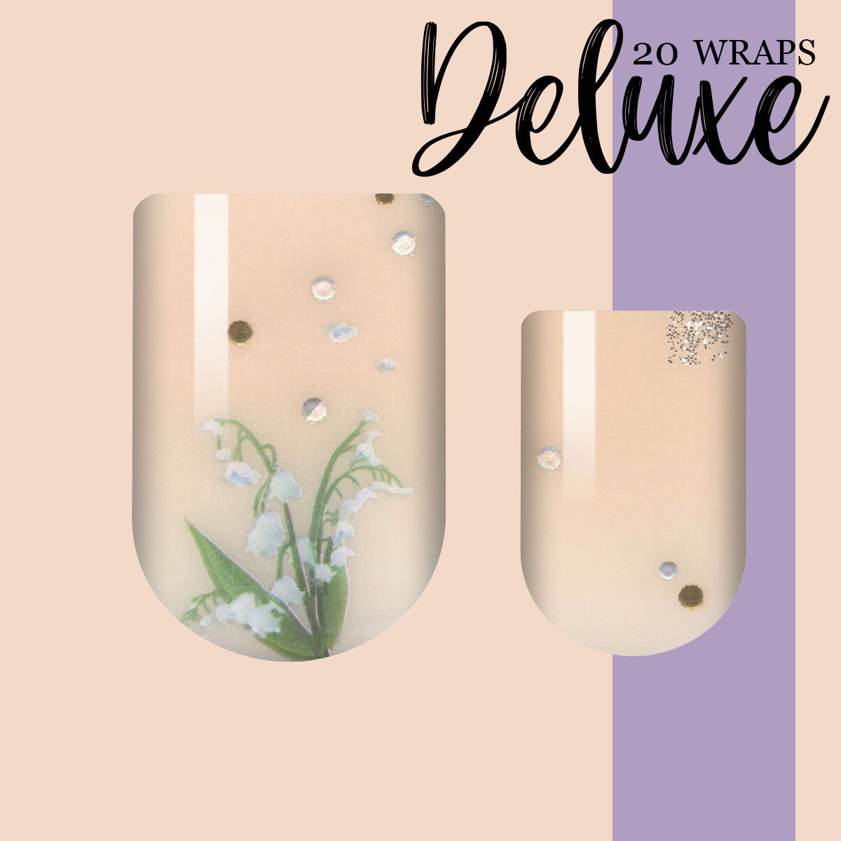 Lily of the Valley Deluxe Nail Wrap