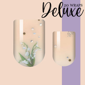 Lily of the Valley Deluxe Nail Wrap