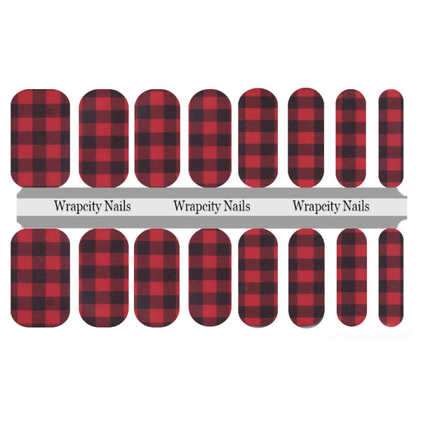 Lumber Jackie Nail Wrap