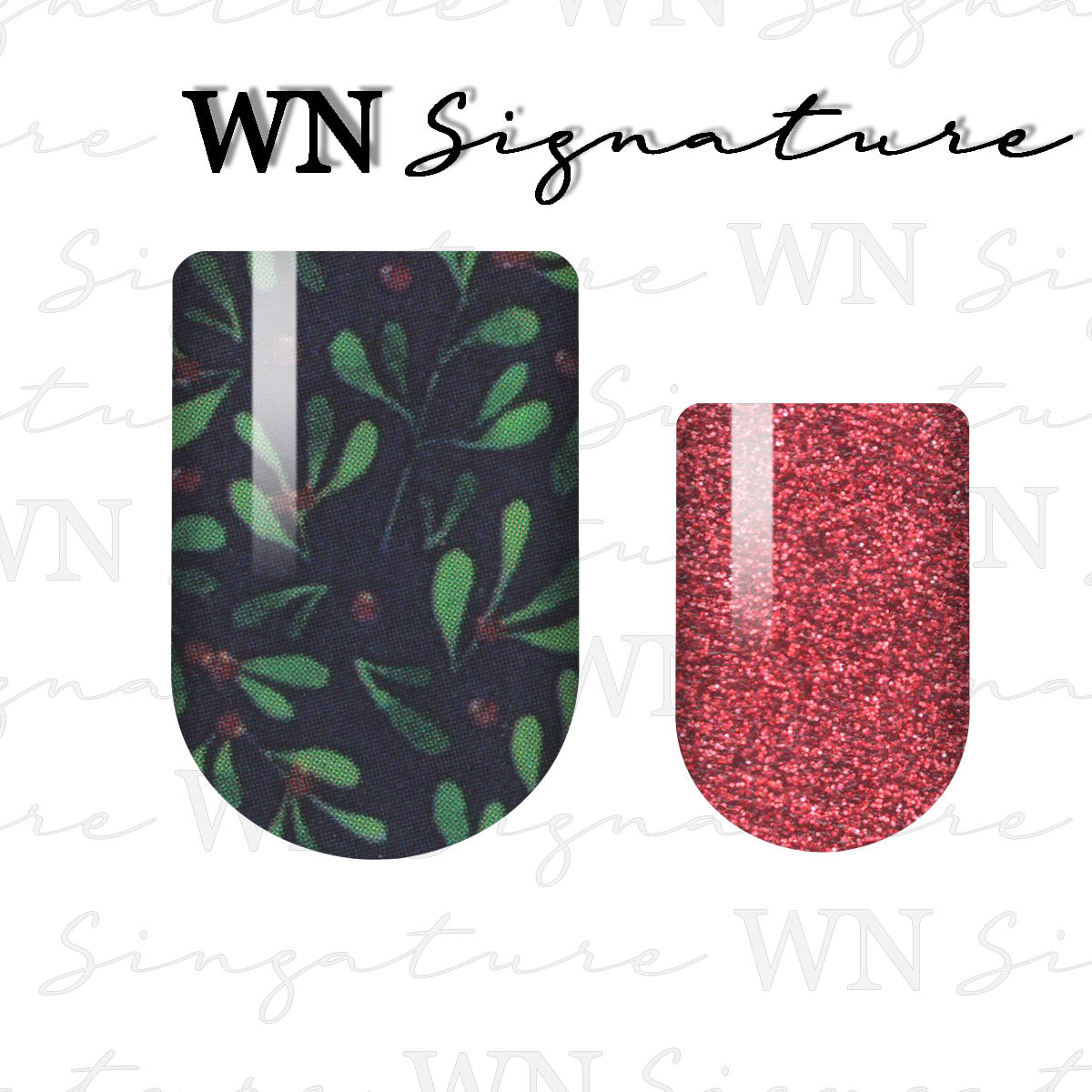 Meet Me Under the Mistletoe Signature Nail Wrap