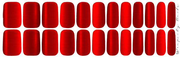 Mirror, Mirror - Crimson Chrome Luxury Nail Wrap