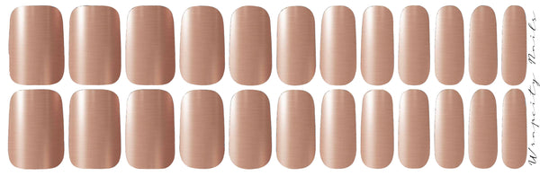 Mirror, Mirror - Rose Gold Chrome Luxury Nail Wrap