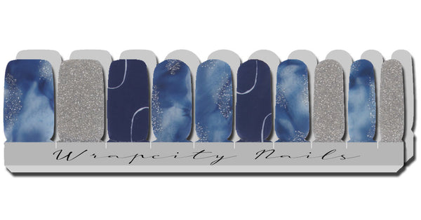 Ocean Blue Deluxe Nail Wrap