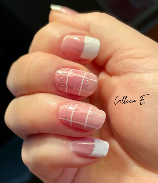 Pale Plaid Nail Wrap