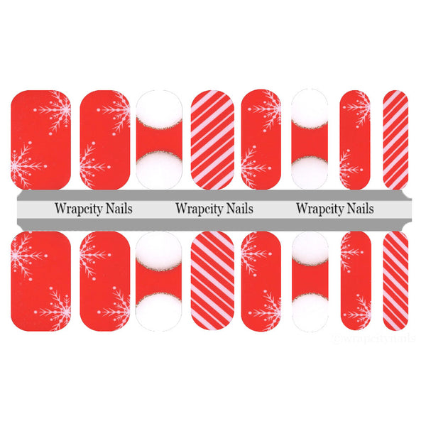 Peppermint French Nail Wrap