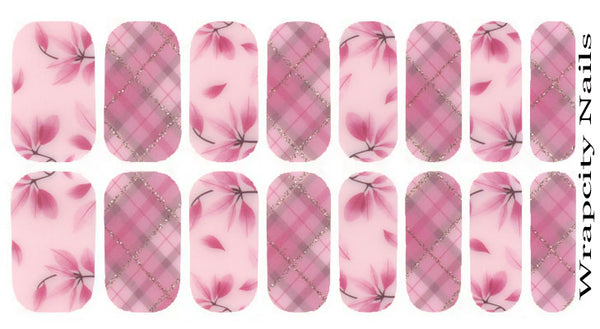Plaid Petal Essence Nail Wrap