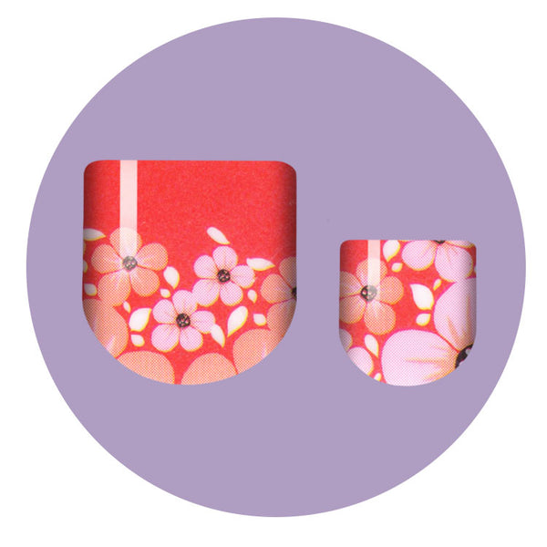 Poison Poppies Pedi Nail Wrap