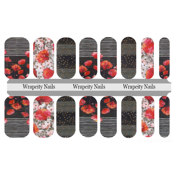 Poppy Daze EXCLUSIVE Nail Wrap