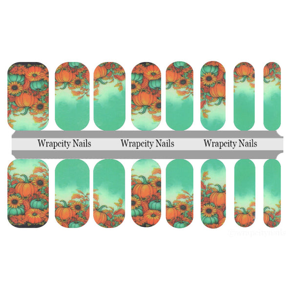 Pumpkin Please Nail Wrap