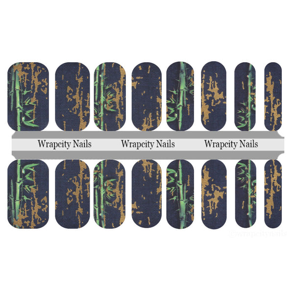 Retreat - Shielding Bamboo Signature Nail Wrap