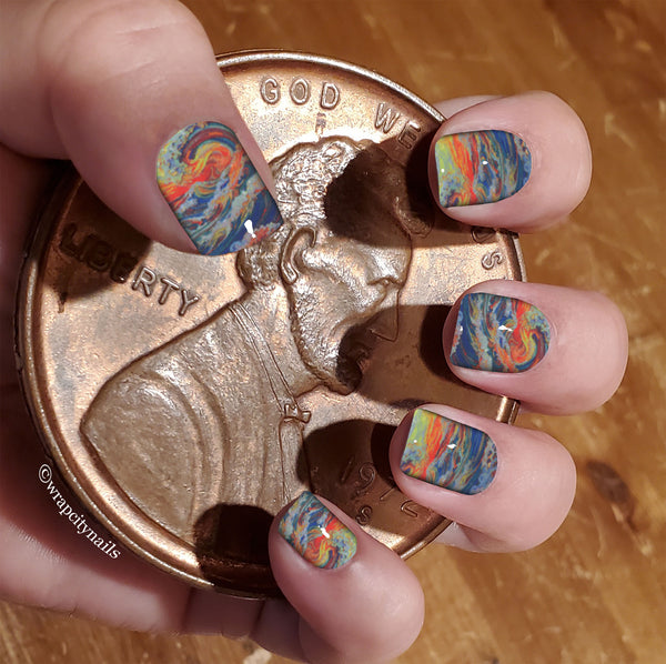 Seas the Day Chrome Luxury Nail Wrap