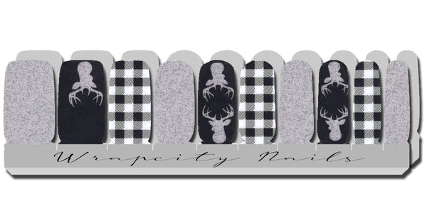 Silver Stag Deluxe Nail Wrap