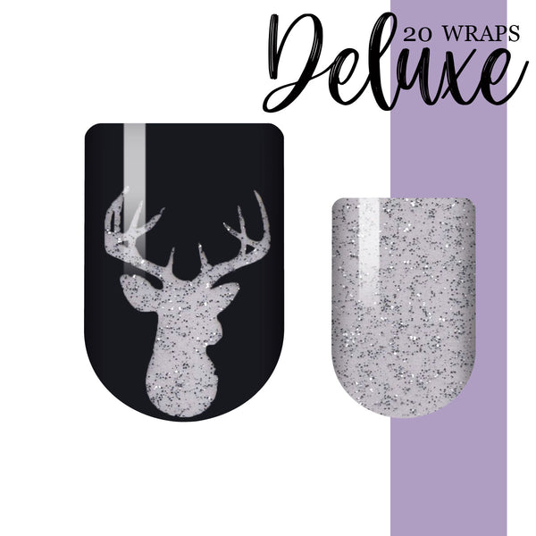 Silver Stag Deluxe Nail Wrap