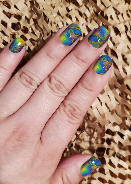 Solar Flare Chrome Luxury Nail Wrap