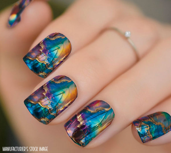 Solar Flare Chrome Luxury Nail Wrap