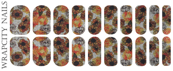 Sunflower Glam Imperial Nail Wrap