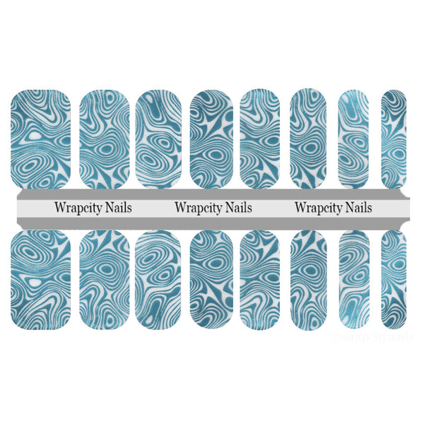 Tidepools Nail Wrap