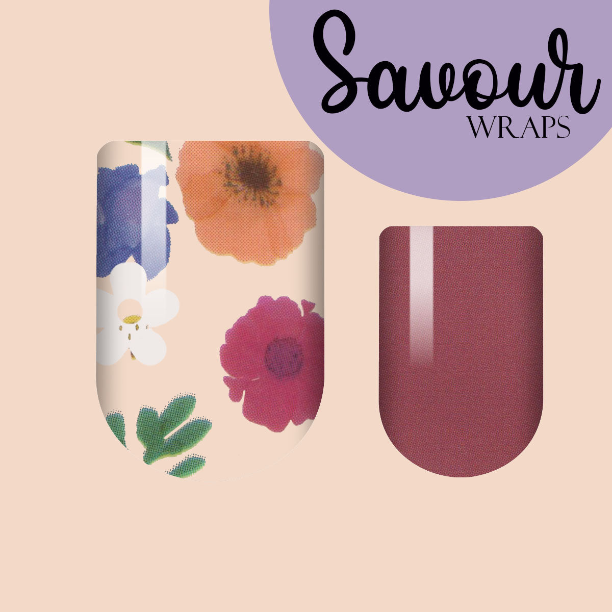 Wildflower Basics Savour Nail Wrap